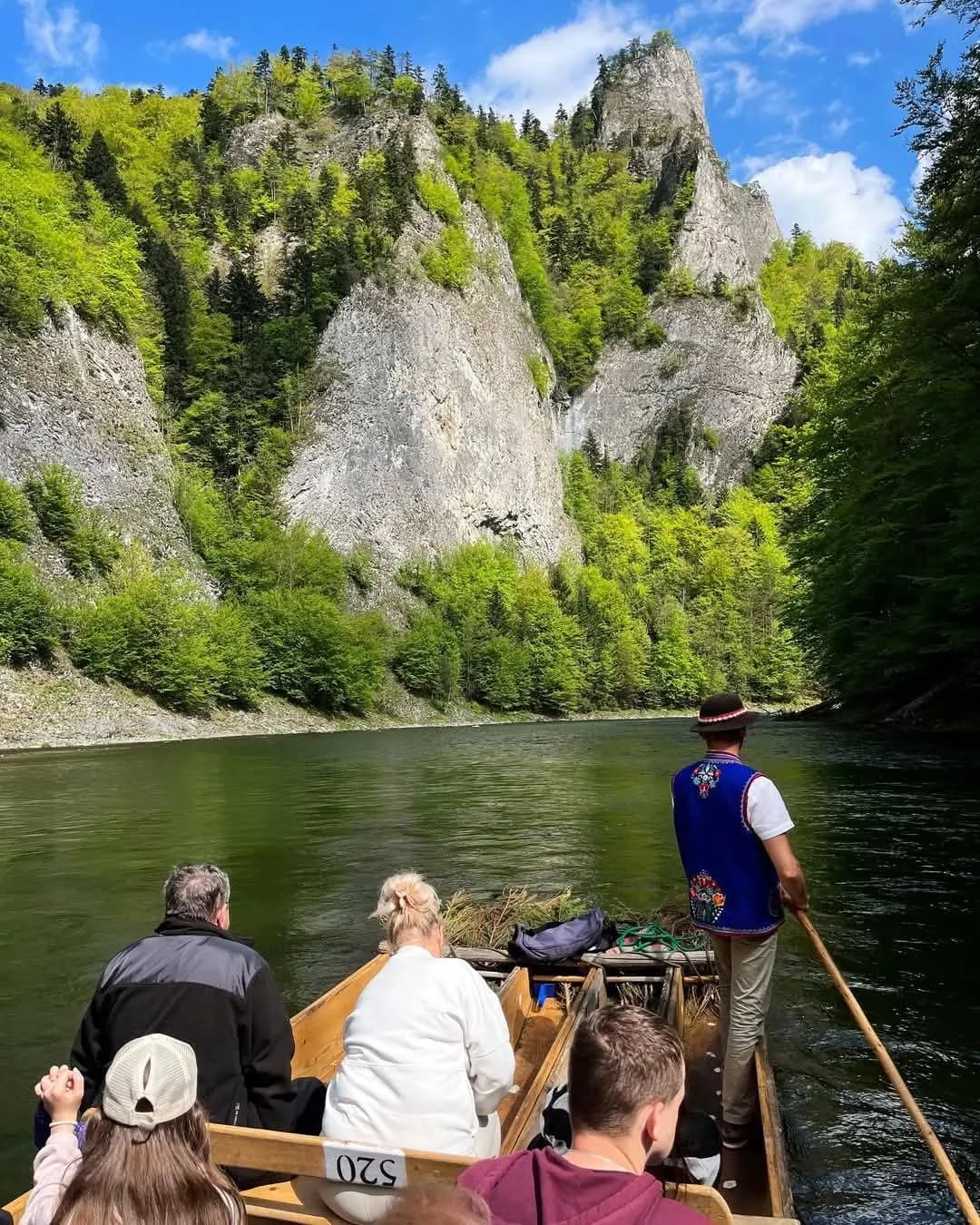 Tratwa flisacka na Dunajcu